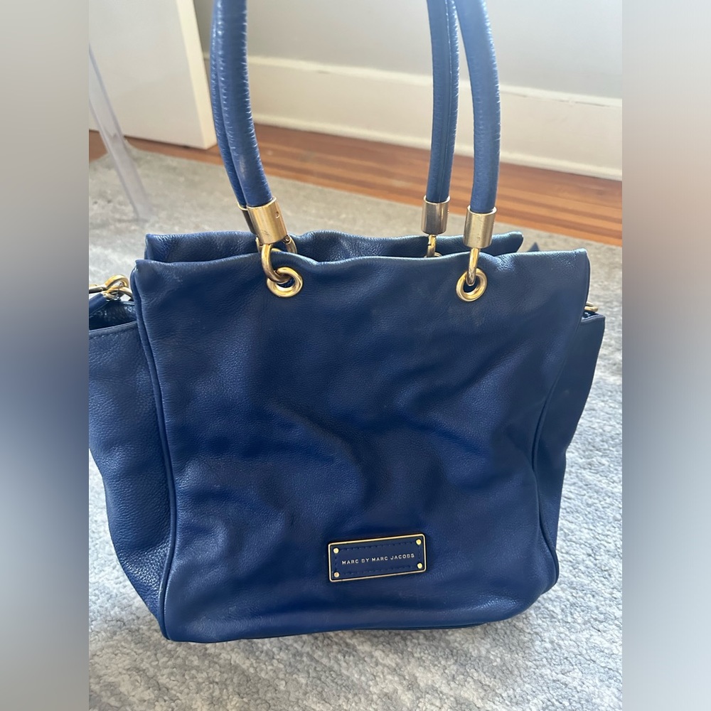 Marc by Marc Jacobs Indigo Leather Bentley Tote